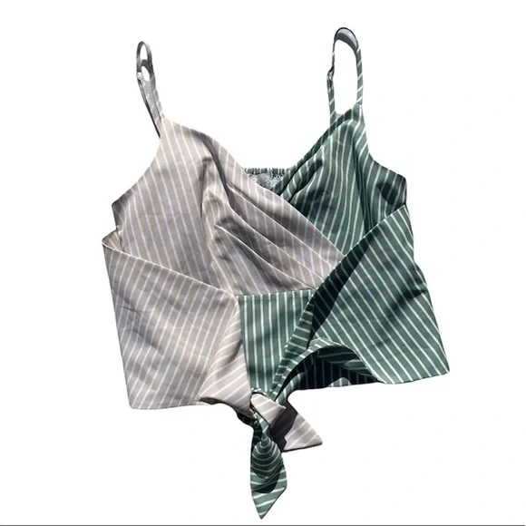 Mare Mare x Anthropologie Green Tie-front Tank TopNWT Size Small